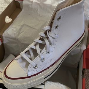 Brand new white high top canvas Converse